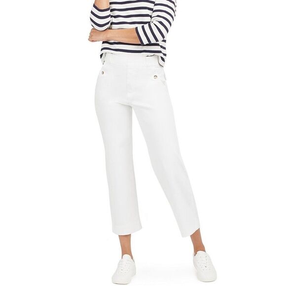 SPANX Stretch Twill Cropped Wide Leg Pants Women’s Size Small - Picture 3 of 11